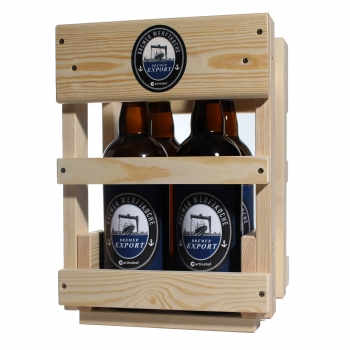 Bremer Werftküche Export Bier 4 x 750 ml in Holzkiste